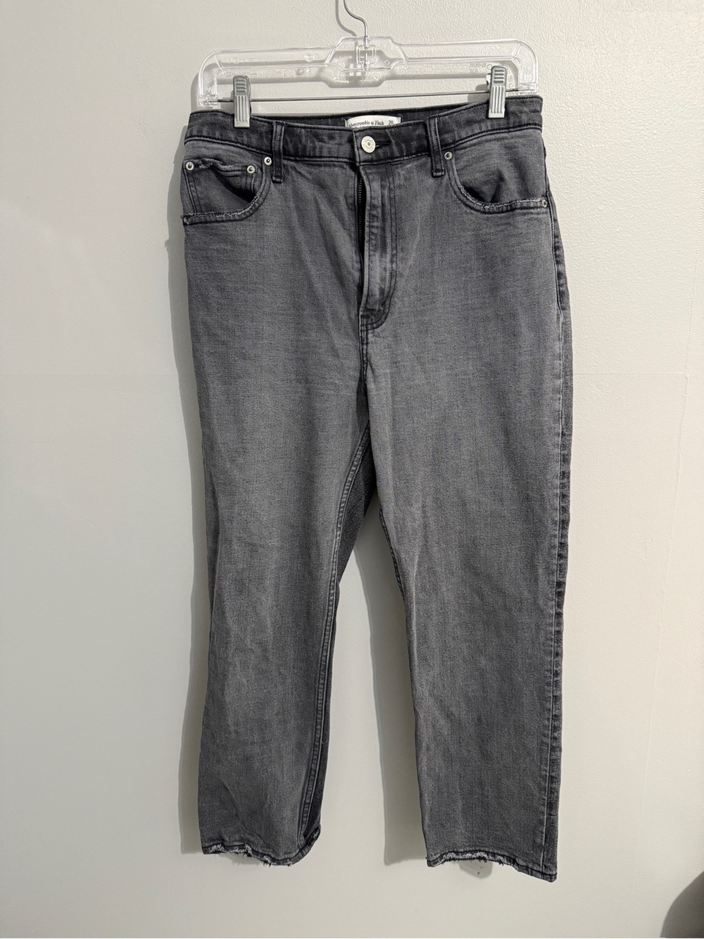 Abercrombie Fitch Jeans Womens 10 Short Ankle Straight Ultra High Rise Modest